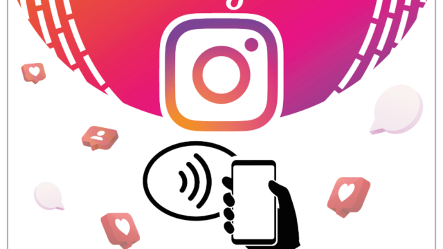 Plaque NFC Instagram