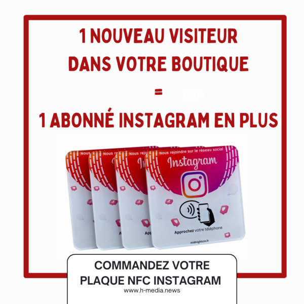 La plaque NFC INSTAGRAM