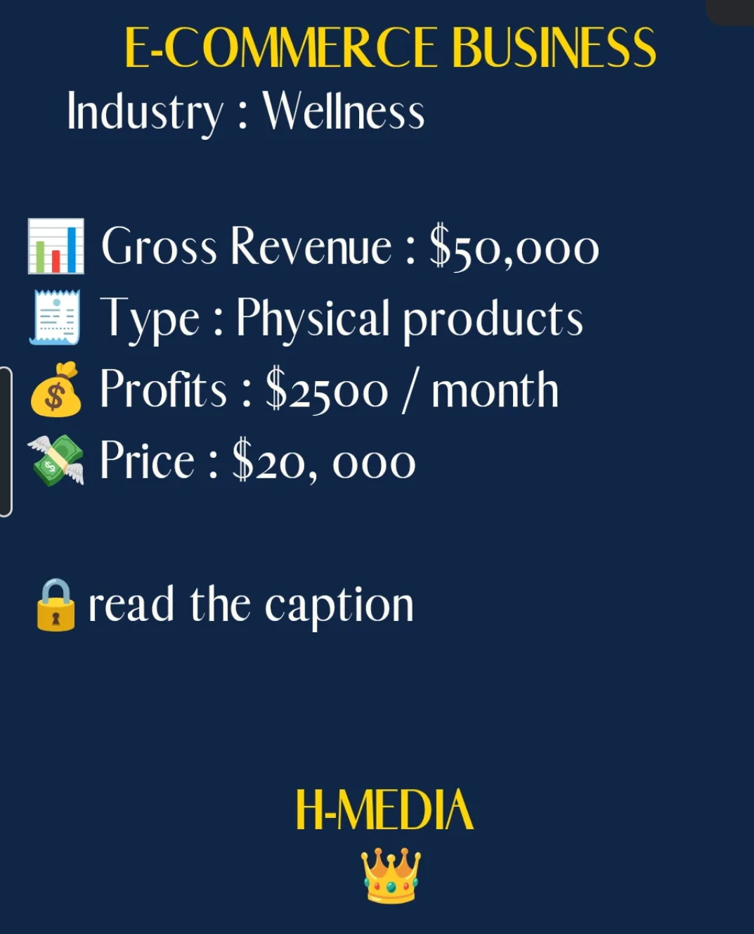 Business E-commerce à vendre